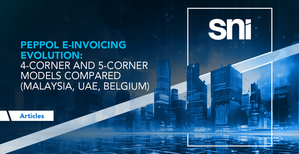 Peppol E-Invoice: 4-Corner vs 5-Corner Models (MY, UAE, BE)